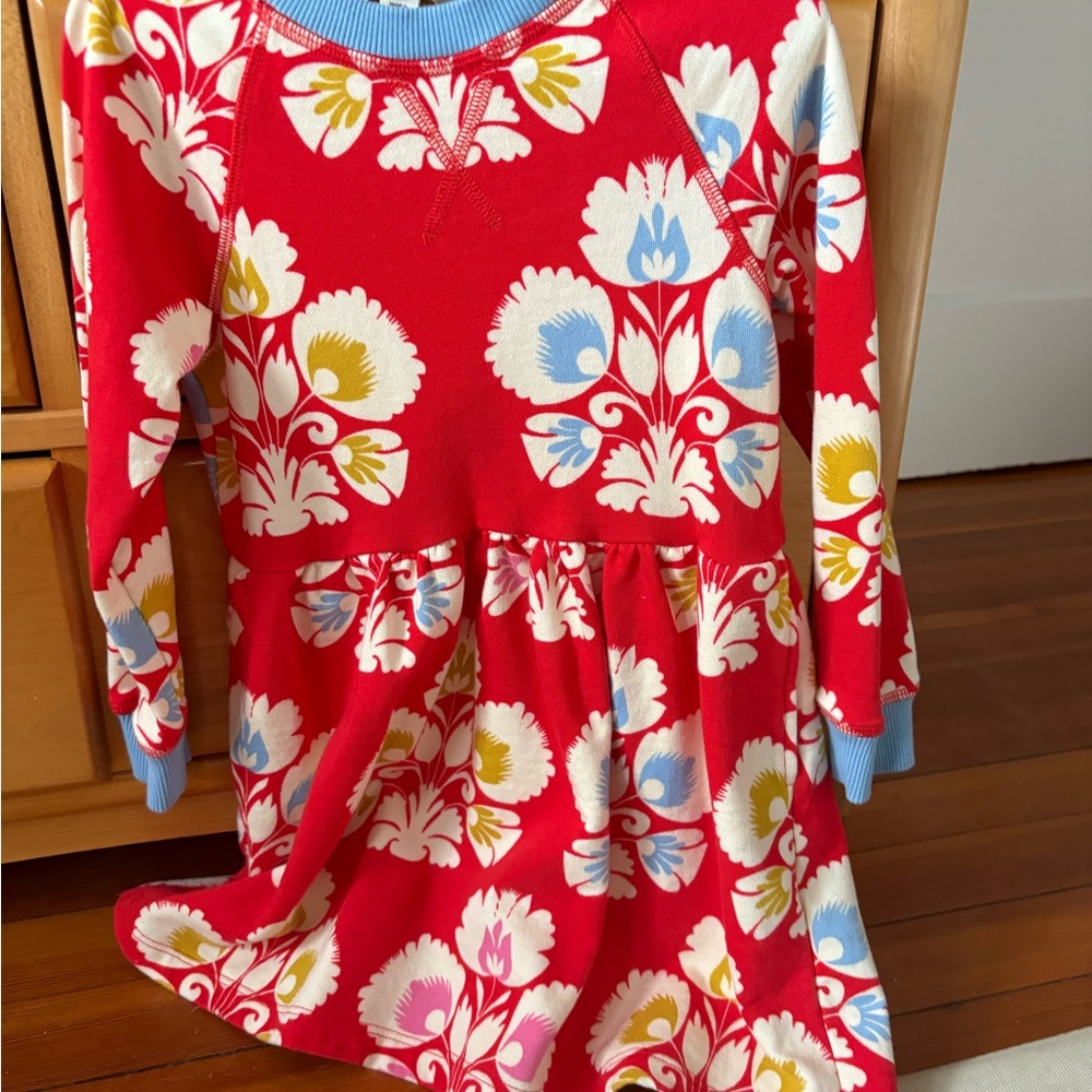 Boden Red and Yellow Floral Sweater